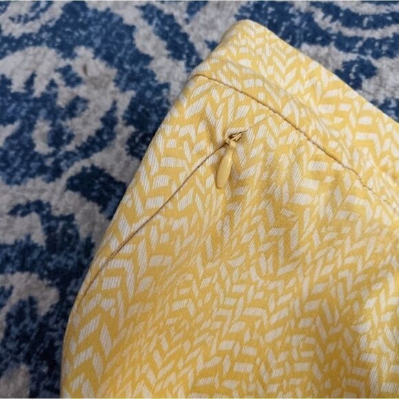 Renuar yellow and white print dress pants size 2 - Picture 5 of 14